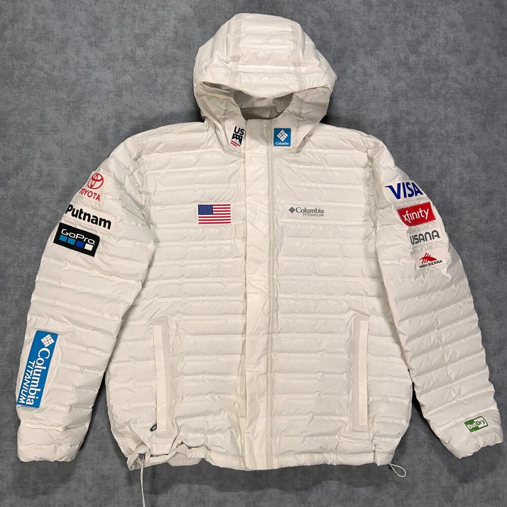 Columbia Titanium USA Ski Team Outdry down Olympic team issue WO0052 mens XL